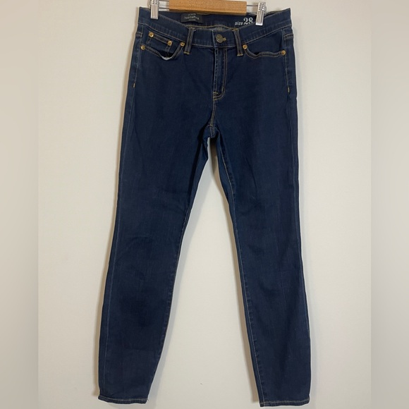 J. Crew Denim - J. Crew Womens Jeans Size 28 Blue Toothpick Dark Wash Denim